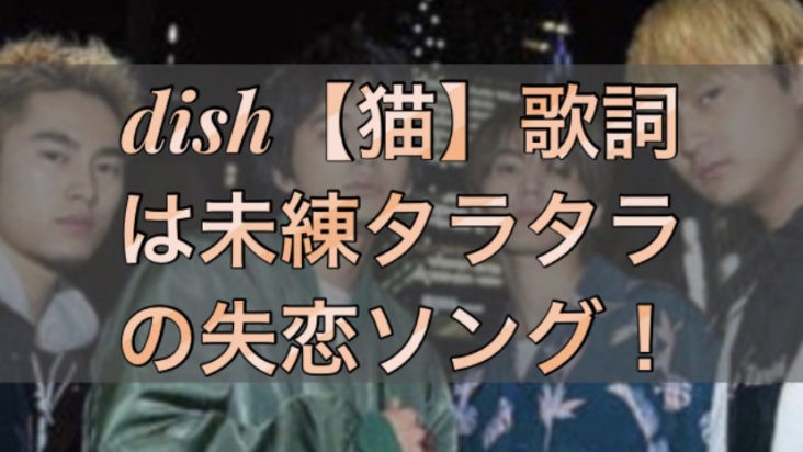 Dish 猫 歌詞は未練タラタラの失恋ソング 作詞作曲あいみょんです Kitizou Blog